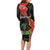 Personalised Haiti 1964 Long Sleeve Bodycon Dress Coat Of Arms Unique Style