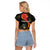Personalised Haiti 1964 Raglan Cropped T Shirt Coat Of Arms Unique Style