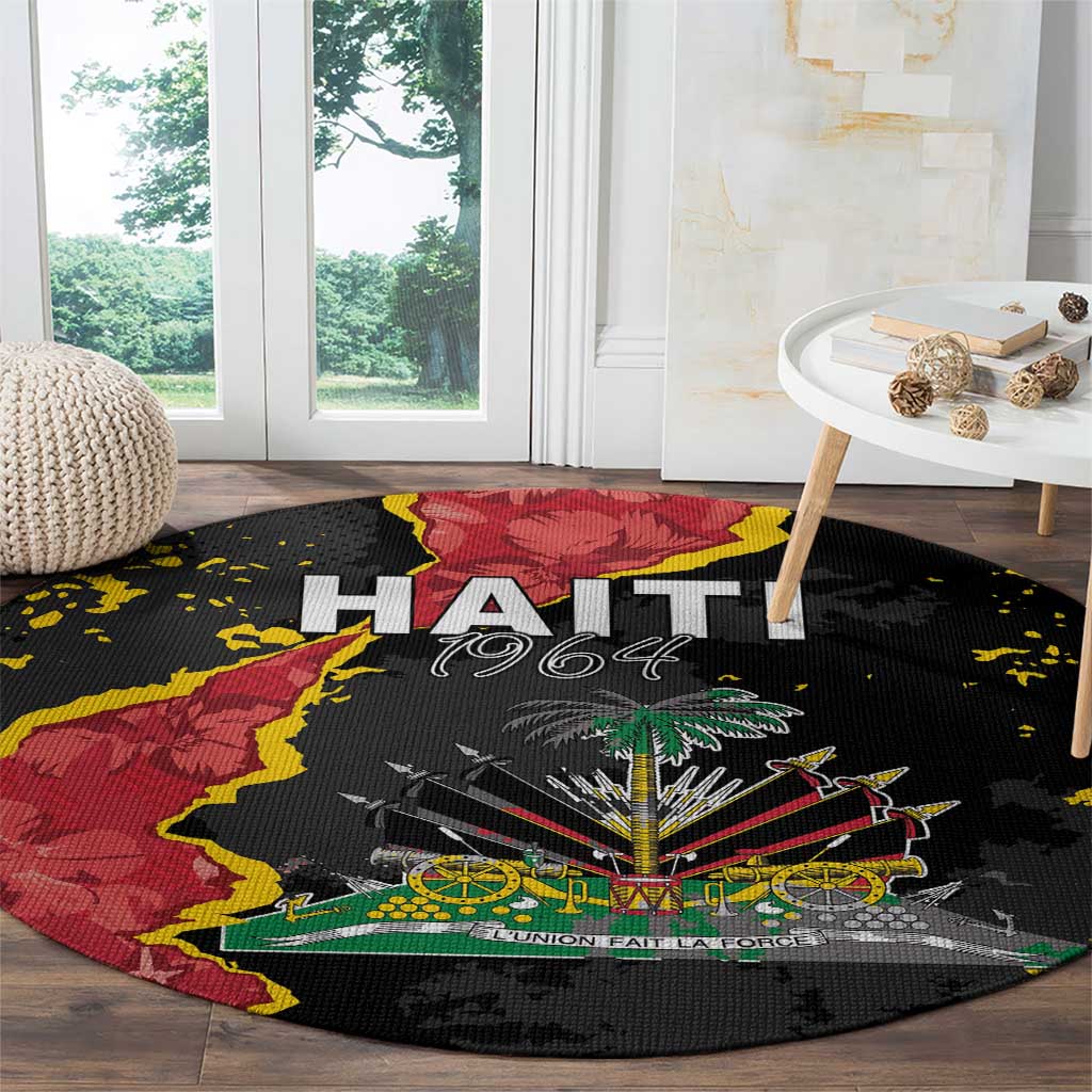 Haiti 1964 Round Carpet Coat Of Arms Unique Style