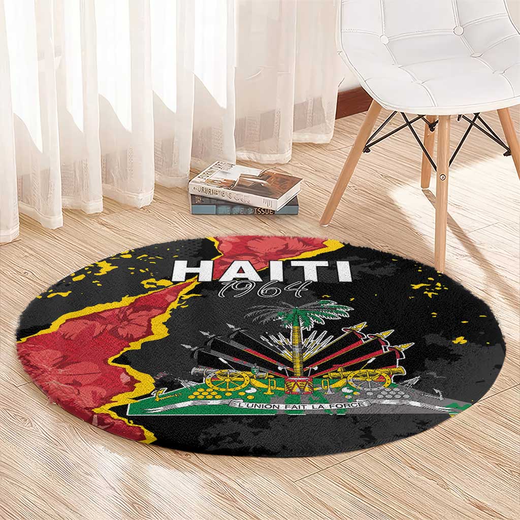 Haiti 1964 Round Carpet Coat Of Arms Unique Style