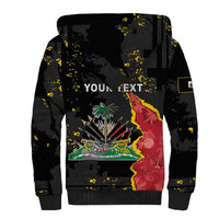 Personalised Haiti 1964 Sherpa Hoodie Coat Of Arms Unique Style