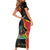 Personalised Haiti 1964 Short Sleeve Bodycon Dress Coat Of Arms Unique Style