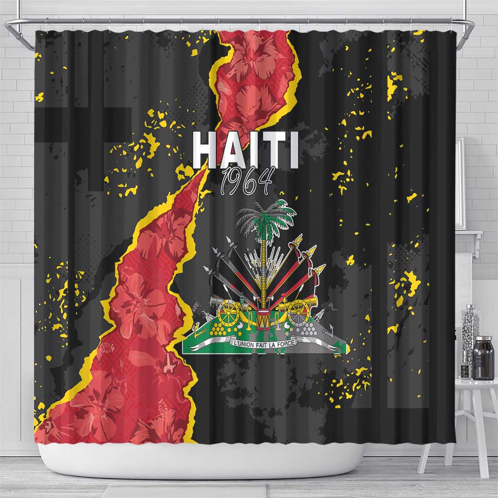 Haiti 1964 Shower Curtain Coat Of Arms Unique Style