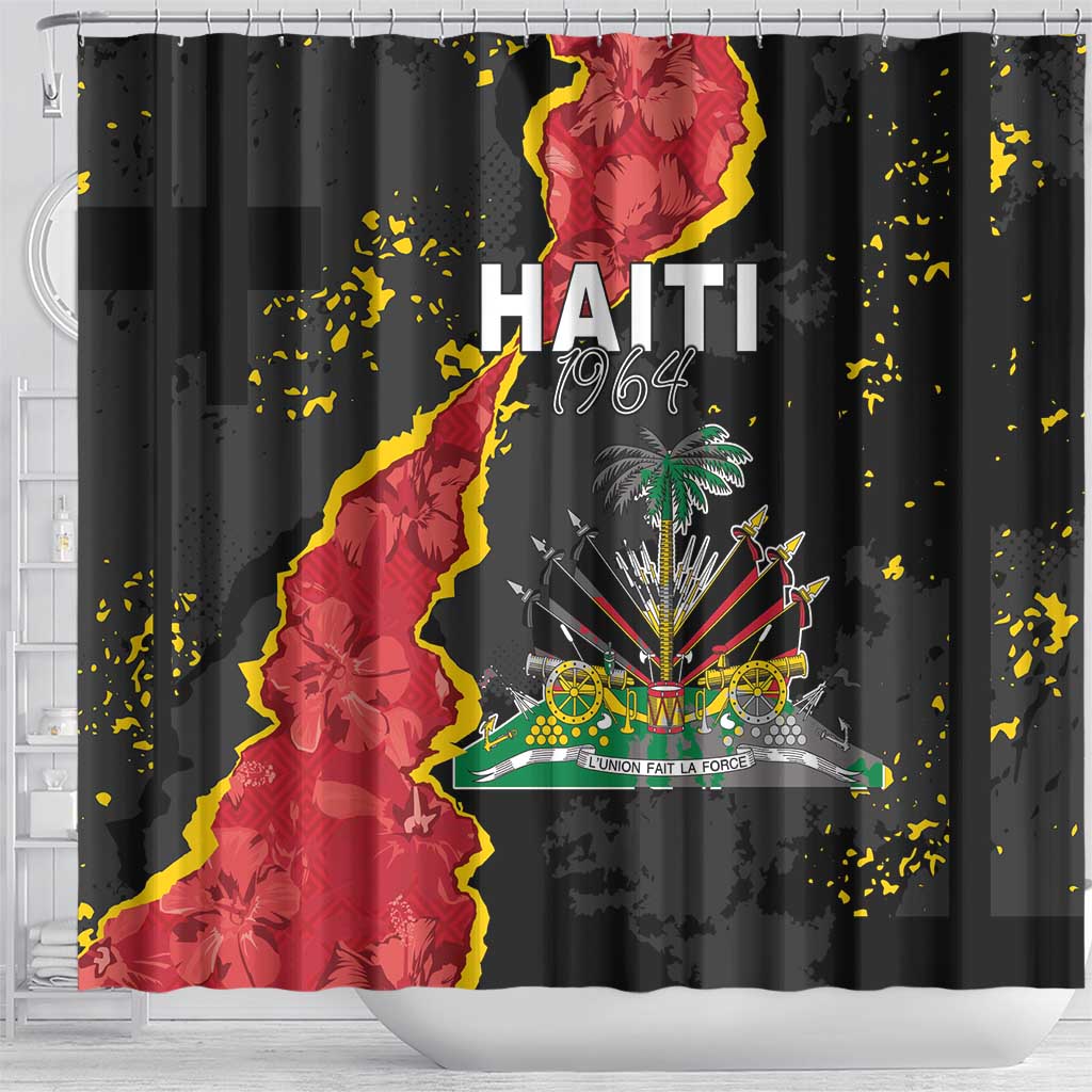 Haiti 1964 Shower Curtain Coat Of Arms Unique Style