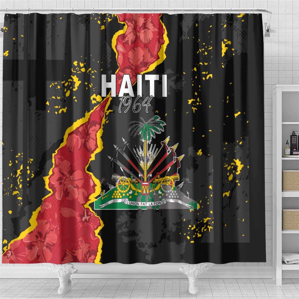 Haiti 1964 Shower Curtain Coat Of Arms Unique Style