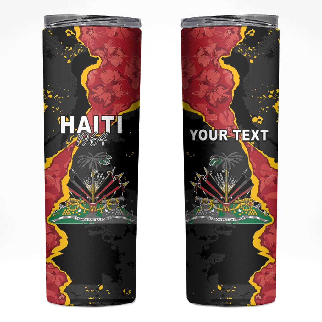 Personalised Haiti 1964 Skinny Tumbler Coat Of Arms Unique Style