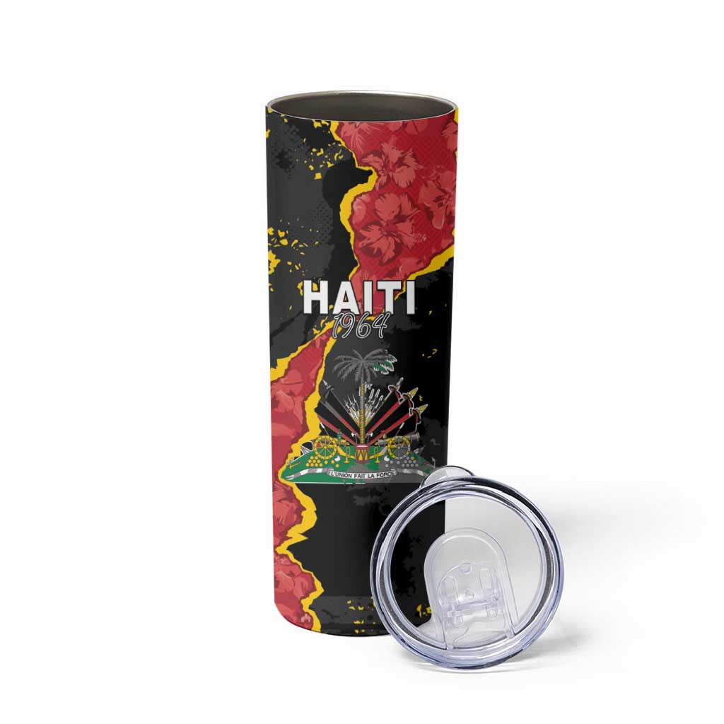 Personalised Haiti 1964 Skinny Tumbler Coat Of Arms Unique Style