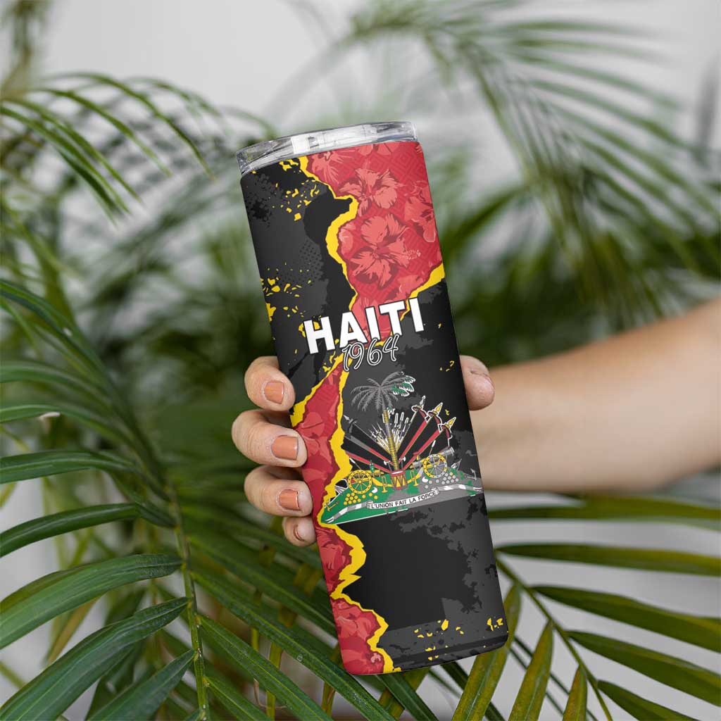 Personalised Haiti 1964 Skinny Tumbler Coat Of Arms Unique Style