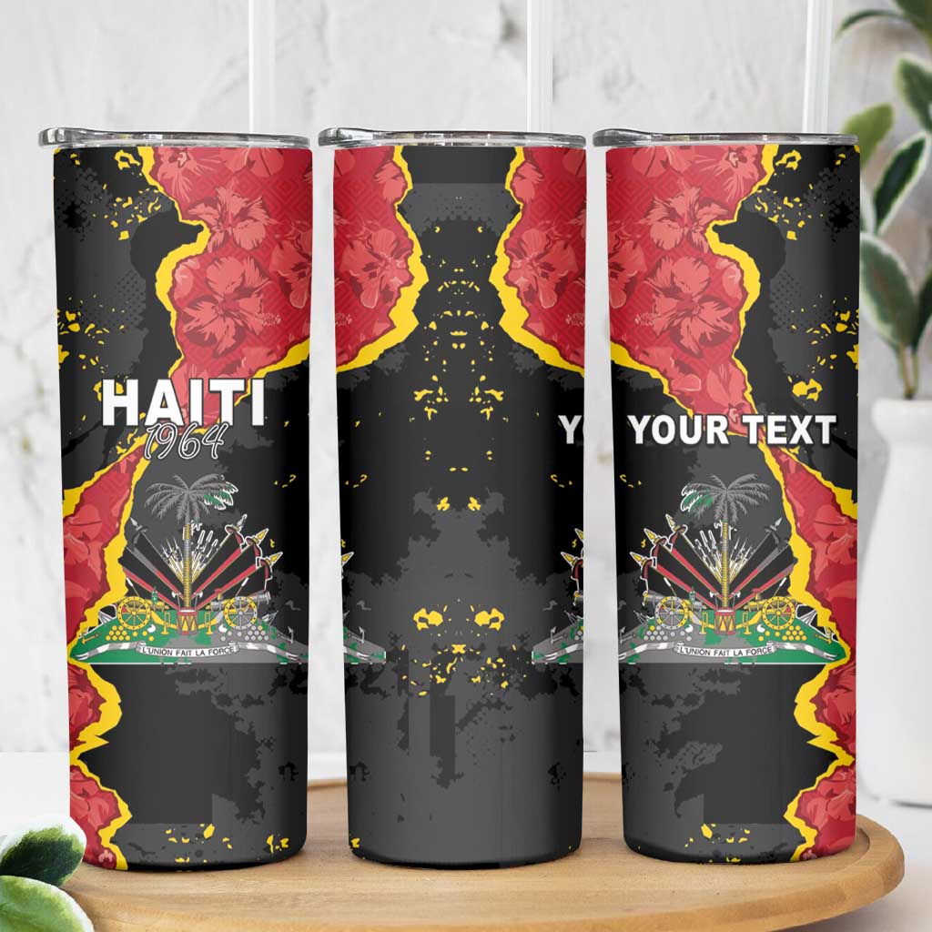 Personalised Haiti 1964 Skinny Tumbler Coat Of Arms Unique Style