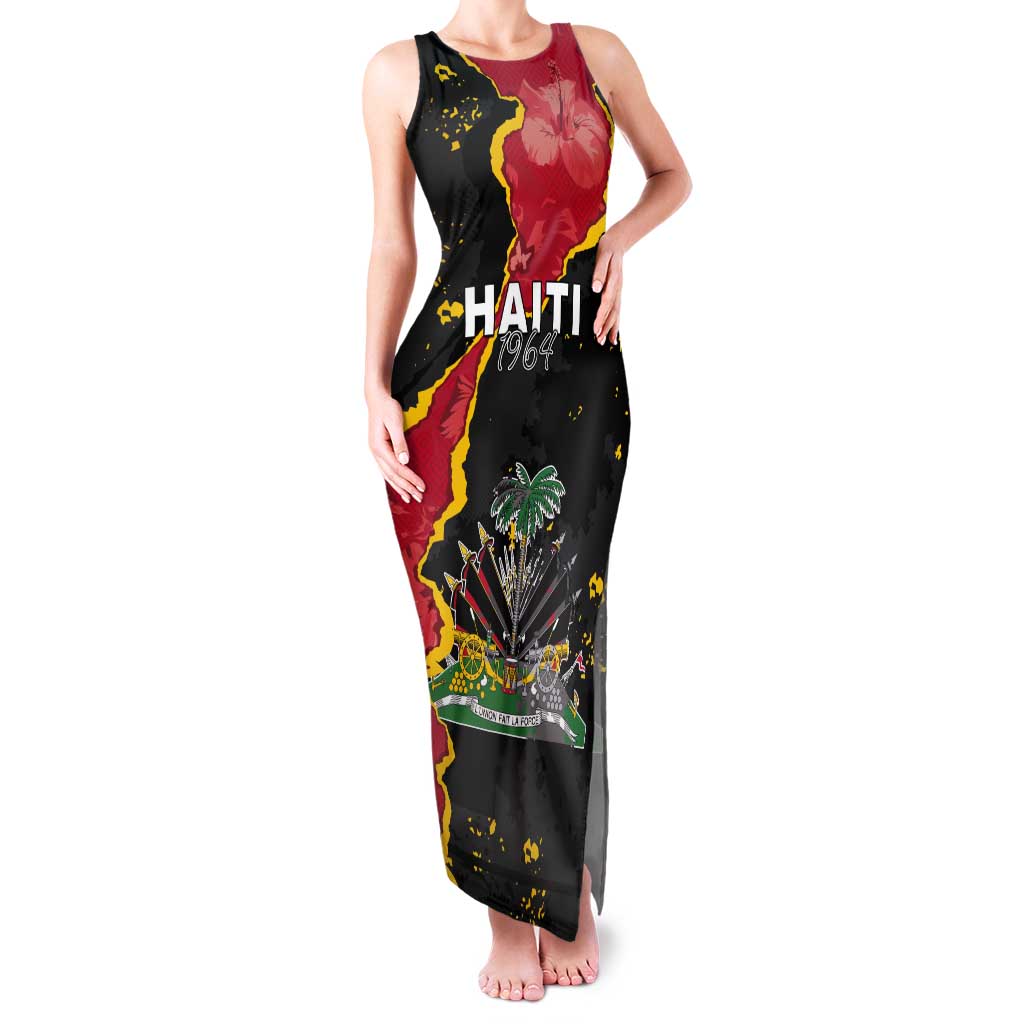 Personalised Haiti 1964 Tank Maxi Dress Coat Of Arms Unique Style