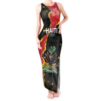 Personalised Haiti 1964 Tank Maxi Dress Coat Of Arms Unique Style