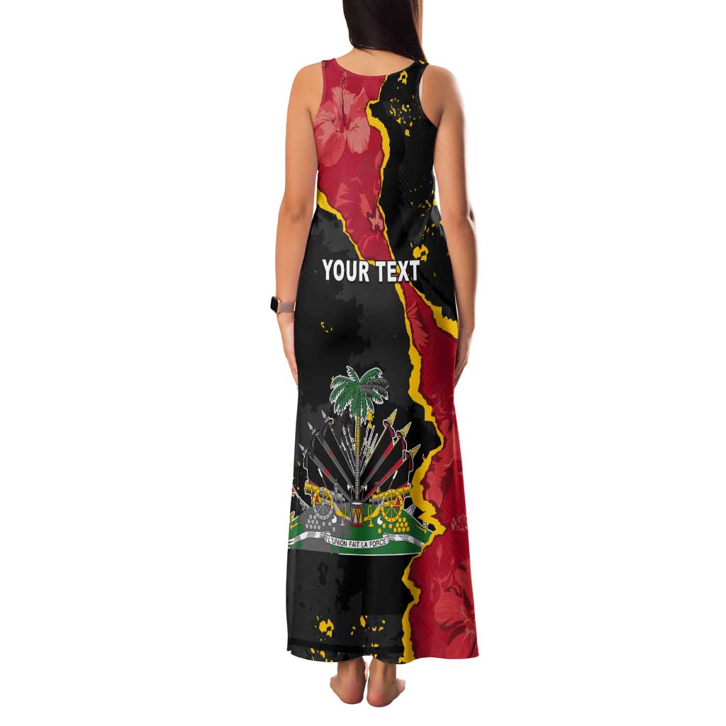 Personalised Haiti 1964 Tank Maxi Dress Coat Of Arms Unique Style