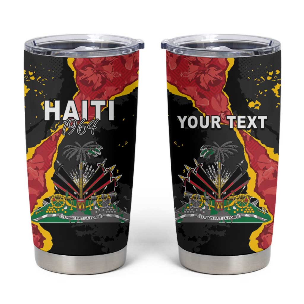 Personalised Haiti 1964 Tumbler Cup Coat Of Arms Unique Style