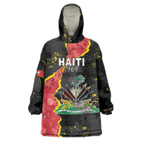 Personalised Haiti 1964 Wearable Blanket Hoodie Coat Of Arms Unique Style