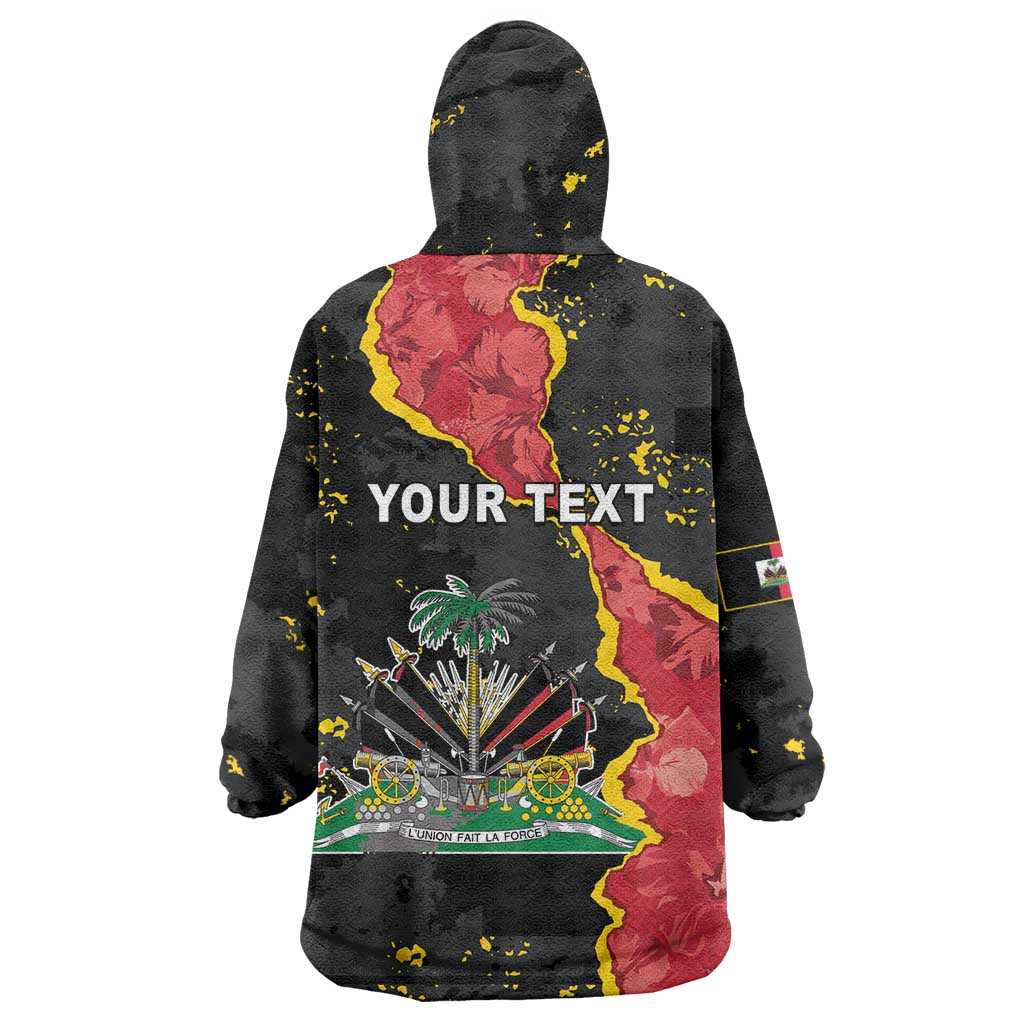 Personalised Haiti 1964 Wearable Blanket Hoodie Coat Of Arms Unique Style