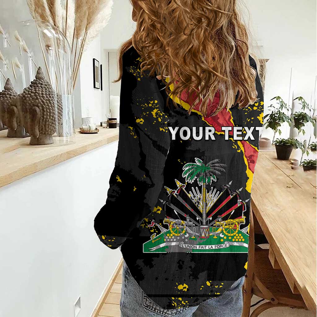 Personalised Haiti 1964 Women Casual Shirt Coat Of Arms Unique Style