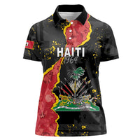 Personalised Haiti 1964 Women Polo Shirt Coat Of Arms Unique Style