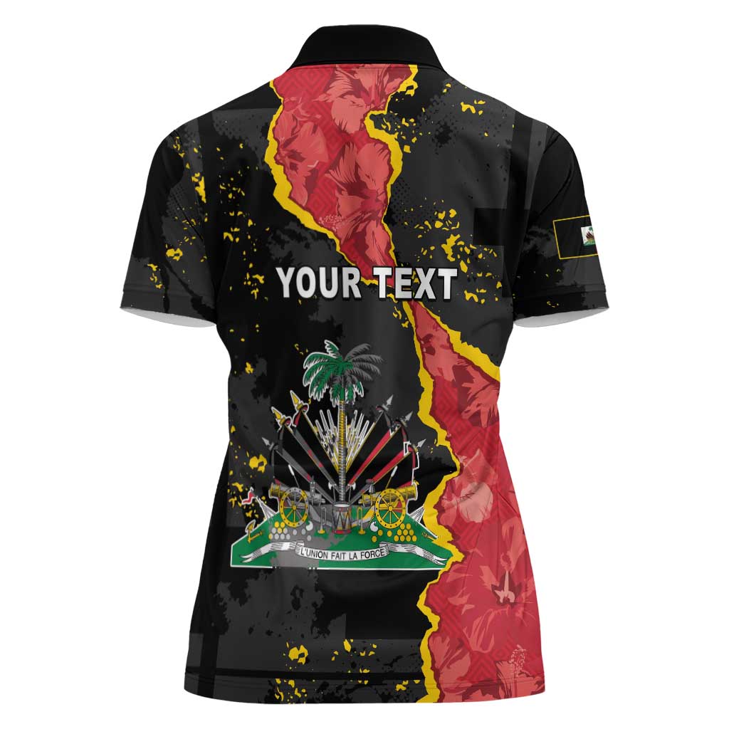Personalised Haiti 1964 Women Polo Shirt Coat Of Arms Unique Style