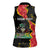 Personalised Haiti 1964 Women Sleeveless Polo Shirt Coat Of Arms Unique Style
