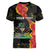 Personalised Haiti 1964 Women V-Neck T-Shirt Coat Of Arms Unique Style