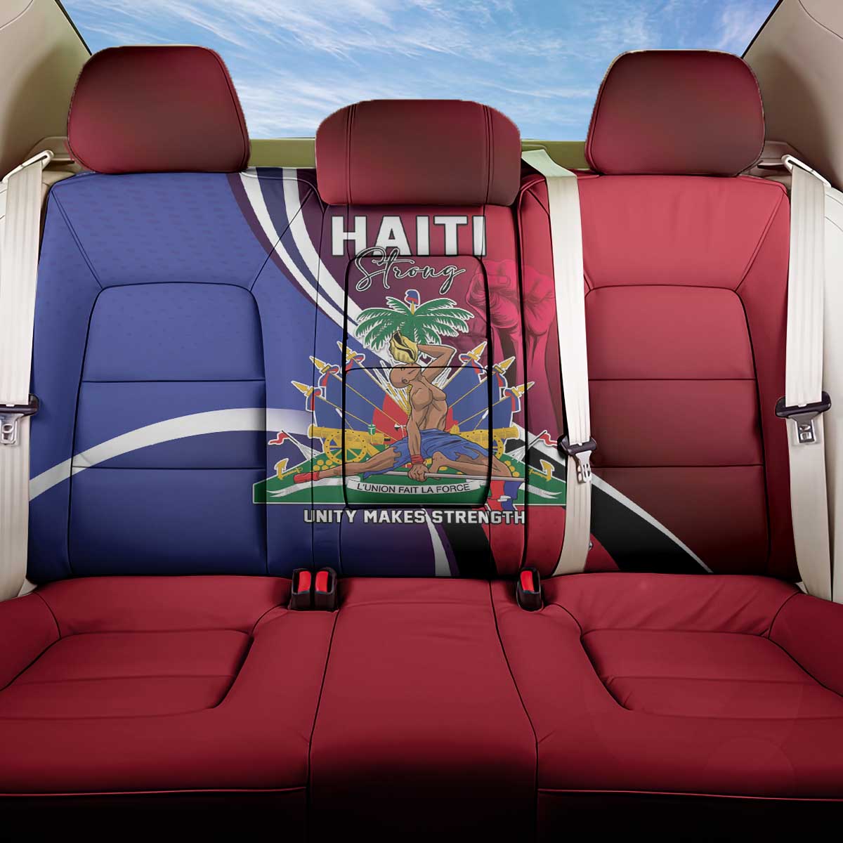 Haiti Strong Back Car Seat Cover Kenbe Fem Ayiti