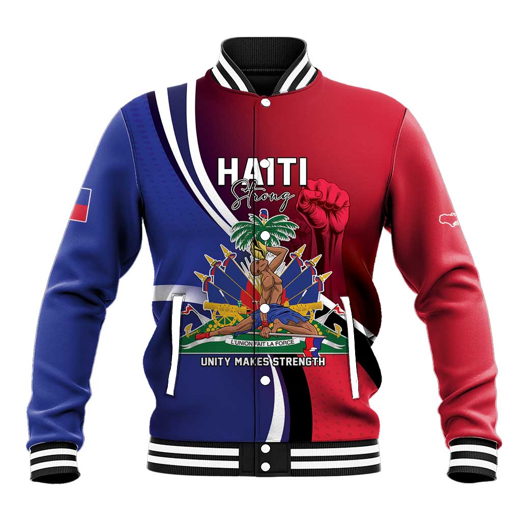 Haiti Strong Baseball Jacket Kenbe Fem Ayiti