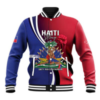 Haiti Strong Baseball Jacket Kenbe Fem Ayiti
