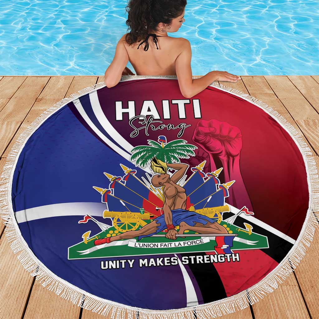 Haiti Strong Beach Blanket Kenbe Fem Ayiti