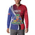Haiti Strong Button Sweatshirt Kenbe Fem Ayiti