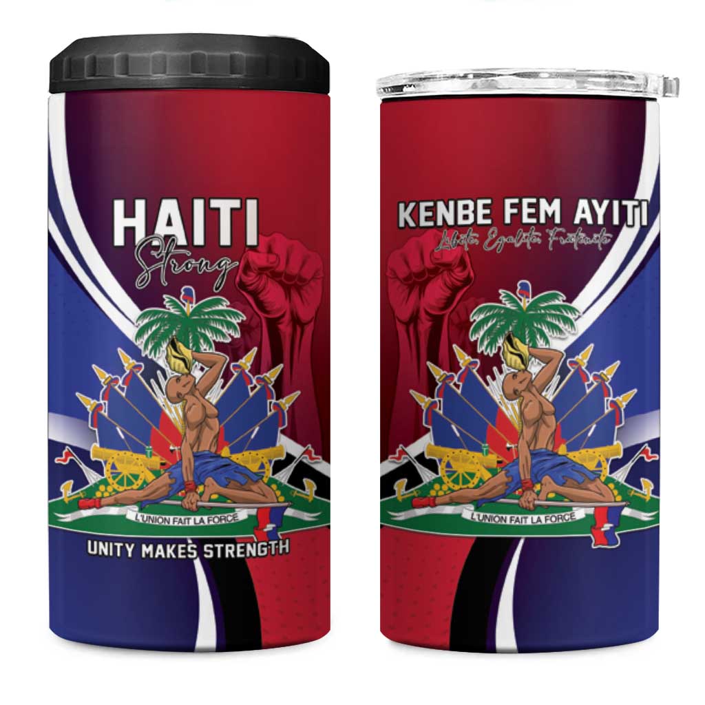 Haiti Strong 4 in 1 Can Cooler Tumbler Kenbe Fem Ayiti