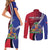 Haiti Strong Couples Matching Short Sleeve Bodycon Dress and Long Sleeve Button Shirt Kenbe Fem Ayiti