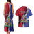 Haiti Strong Couples Matching Tank Maxi Dress and Hawaiian Shirt Kenbe Fem Ayiti