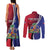 Haiti Strong Couples Matching Tank Maxi Dress and Long Sleeve Button Shirt Kenbe Fem Ayiti