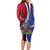 Haiti Strong Family Matching Long Sleeve Bodycon Dress and Hawaiian Shirt Kenbe Fem Ayiti
