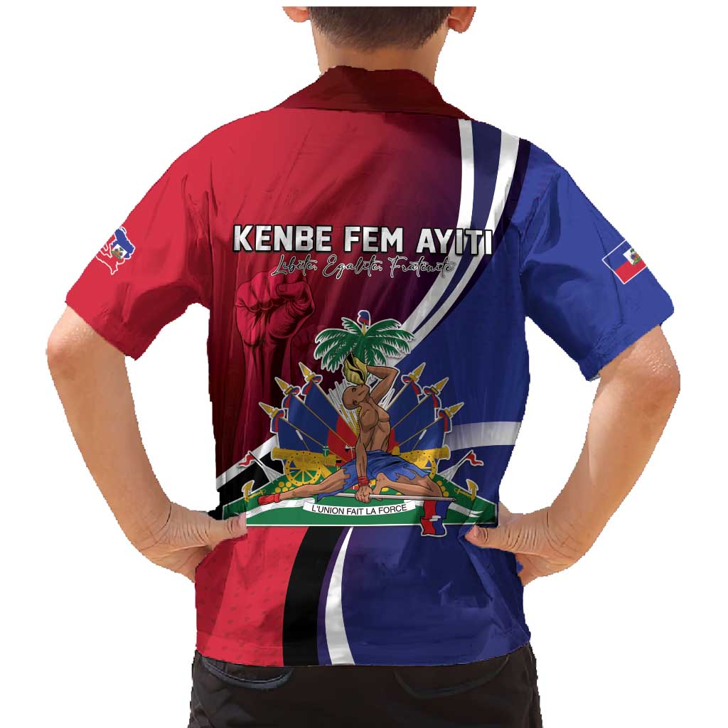 Haiti Strong Family Matching Mermaid Dress and Hawaiian Shirt Kenbe Fem Ayiti