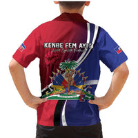 Haiti Strong Family Matching Mermaid Dress and Hawaiian Shirt Kenbe Fem Ayiti