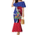 Haiti Strong Family Matching Mermaid Dress and Hawaiian Shirt Kenbe Fem Ayiti