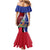Haiti Strong Family Matching Mermaid Dress and Hawaiian Shirt Kenbe Fem Ayiti