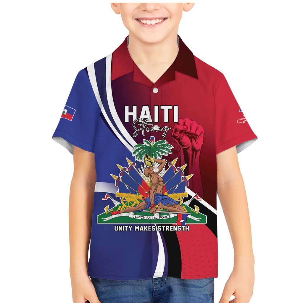 Haiti Strong Family Matching Mermaid Dress and Hawaiian Shirt Kenbe Fem Ayiti