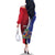 Haiti Strong Family Matching Off The Shoulder Long Sleeve Dress and Hawaiian Shirt Kenbe Fem Ayiti