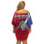 Haiti Strong Family Matching Off Shoulder Short Dress and Hawaiian Shirt Kenbe Fem Ayiti