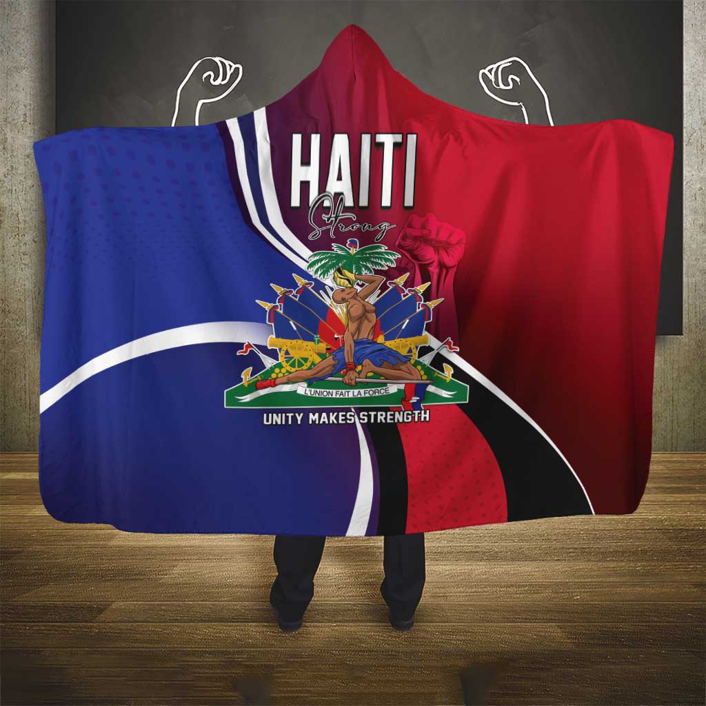 Haiti Strong Hooded Blanket Kenbe Fem Ayiti