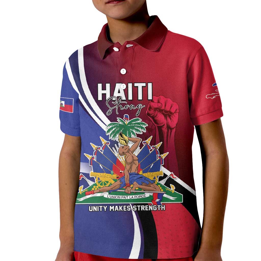 Haiti Strong Kid Polo Shirt Kenbe Fem Ayiti