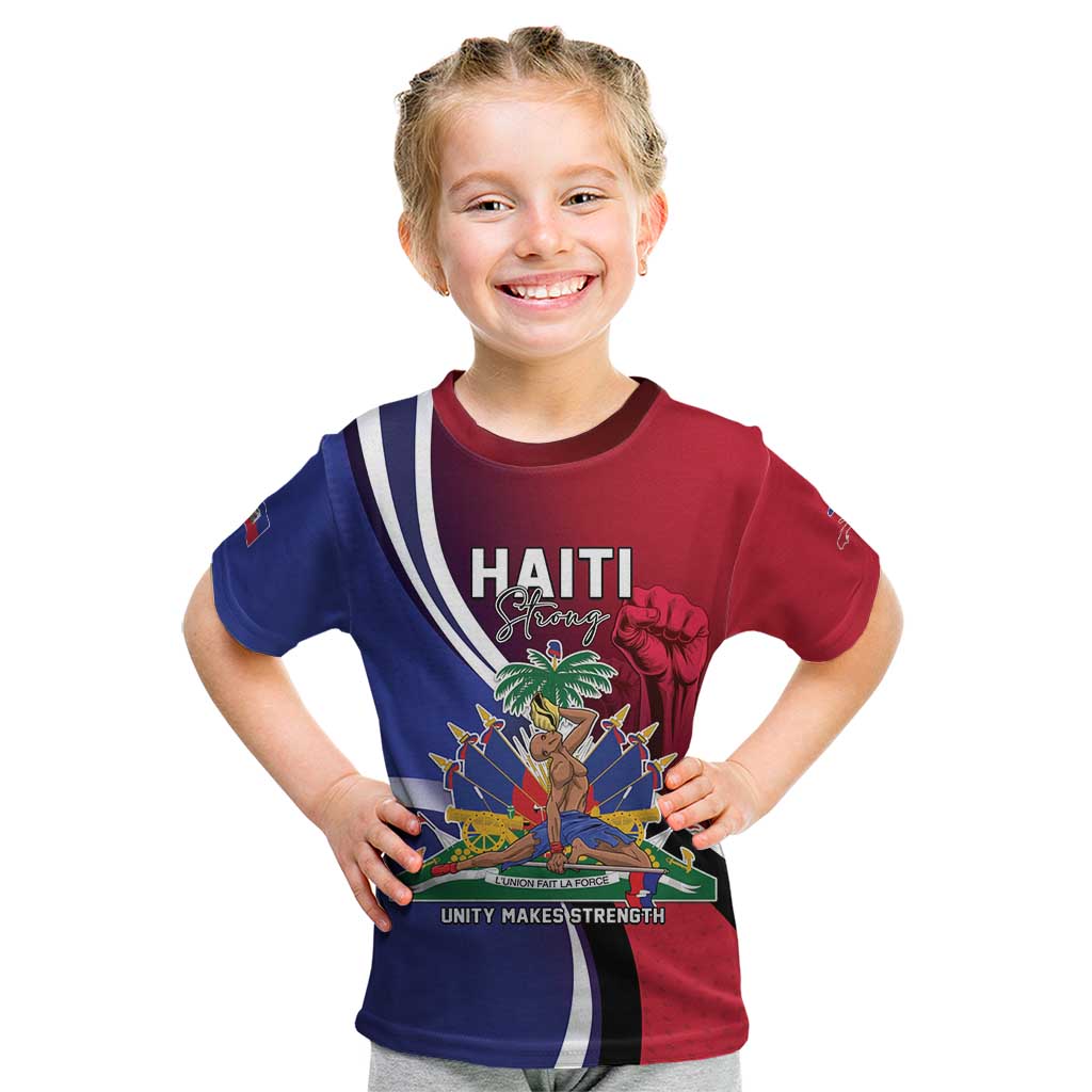Haiti Strong Kid T Shirt Kenbe Fem Ayiti