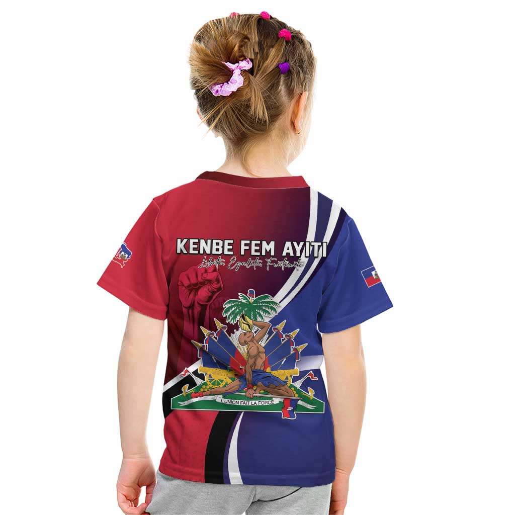 Haiti Strong Kid T Shirt Kenbe Fem Ayiti
