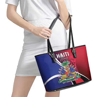 Haiti Strong Leather Tote Bag Kenbe Fem Ayiti