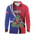 Haiti Strong Long Sleeve Polo Shirt Kenbe Fem Ayiti