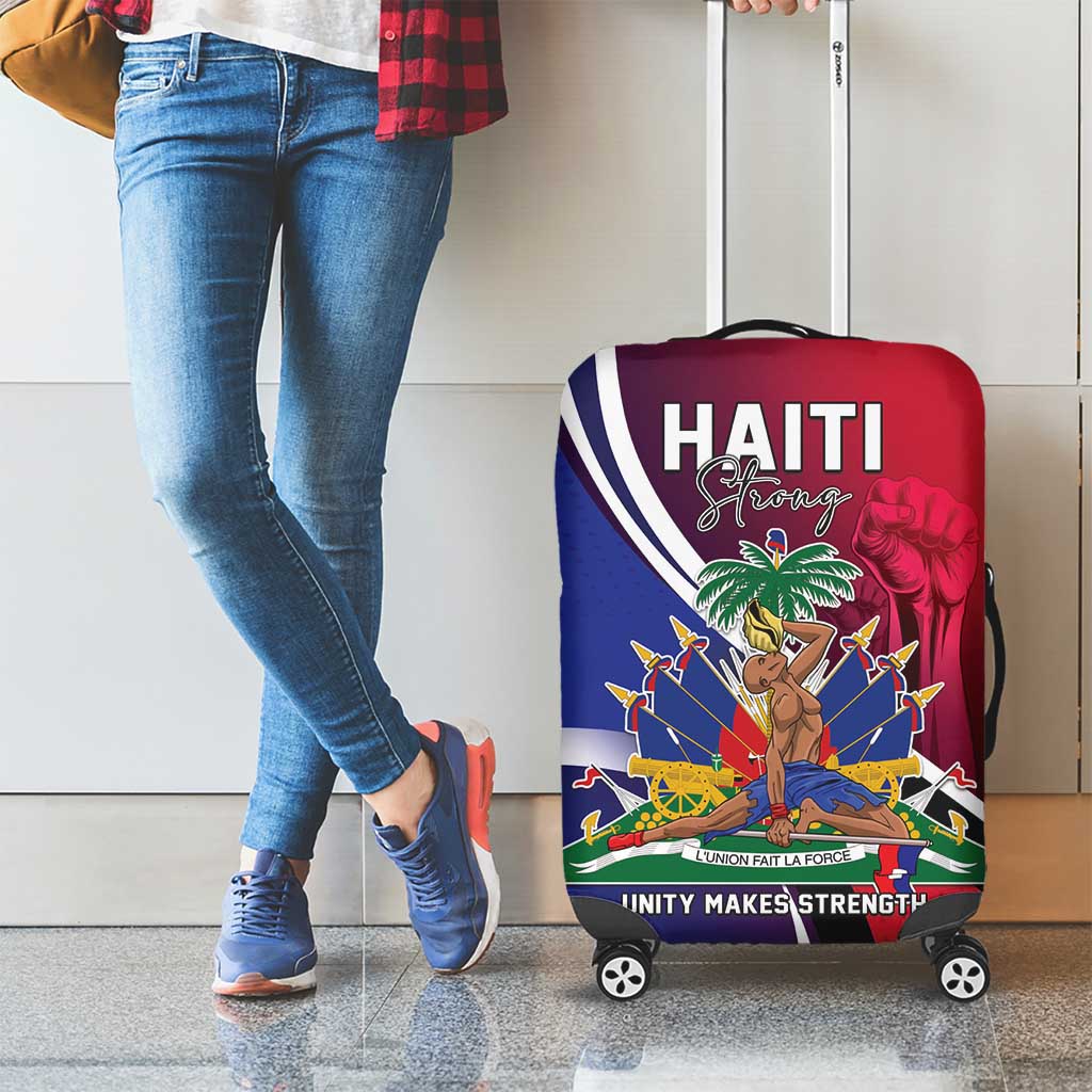Haiti Strong Luggage Cover Kenbe Fem Ayiti