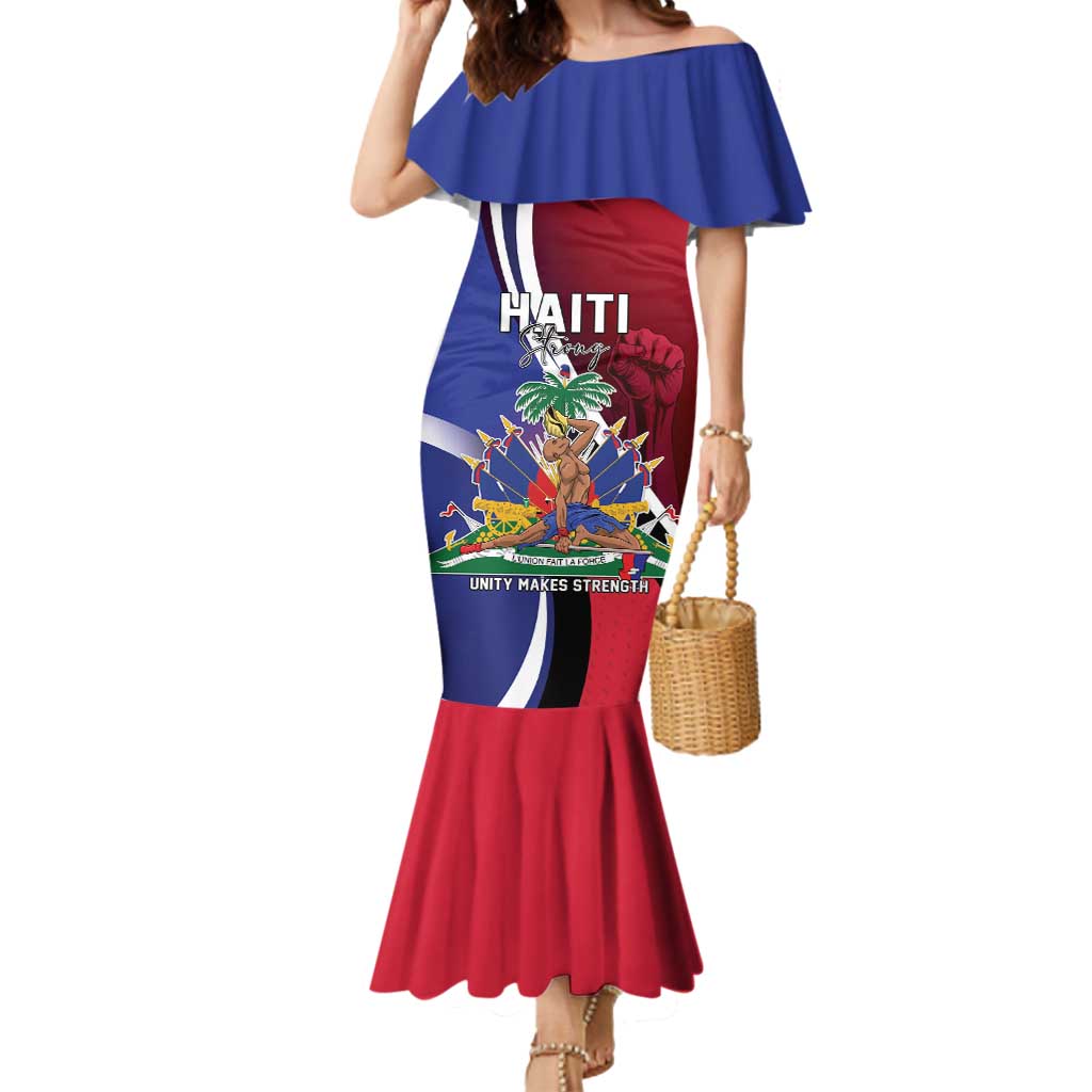 Haiti Strong Mermaid Dress Kenbe Fem Ayiti