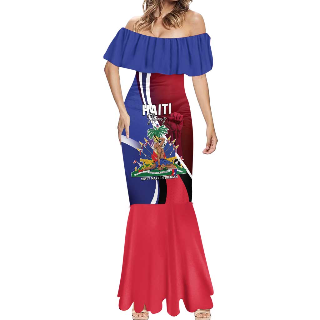 Haiti Strong Mermaid Dress Kenbe Fem Ayiti